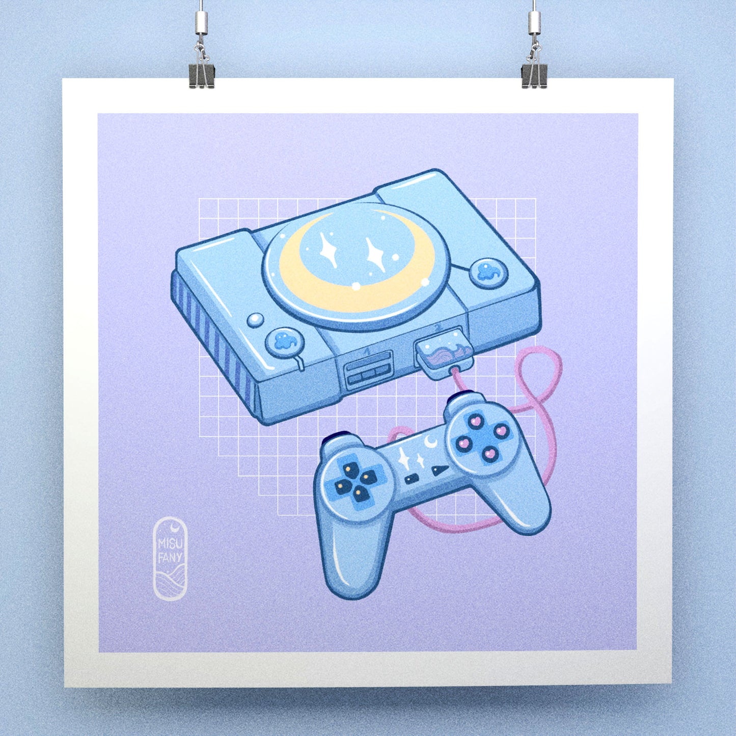 Print Playstation Moon
