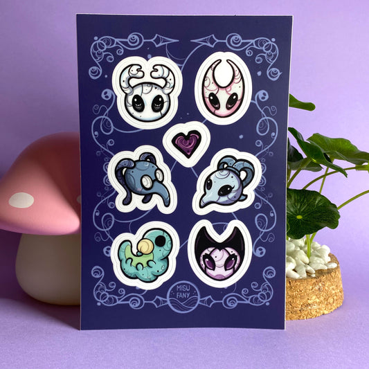 Planche Stickers Hollow Knight